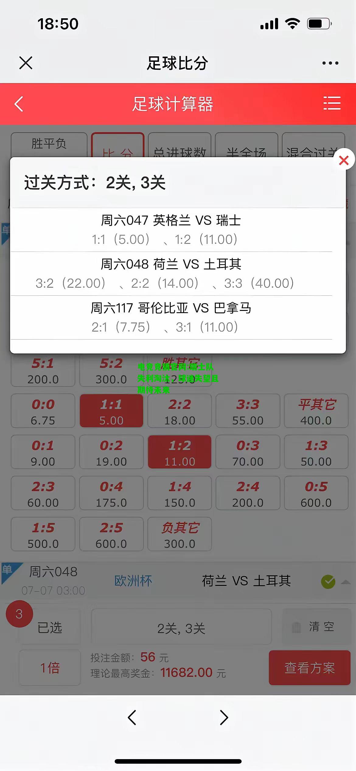 电竞竞猜官网:瑞士队失利淘汰，球迷失望且期待未来